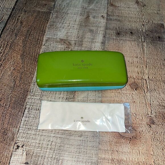 Kate spade hard shell glasses case with dust cloth - Picture 1 of 8